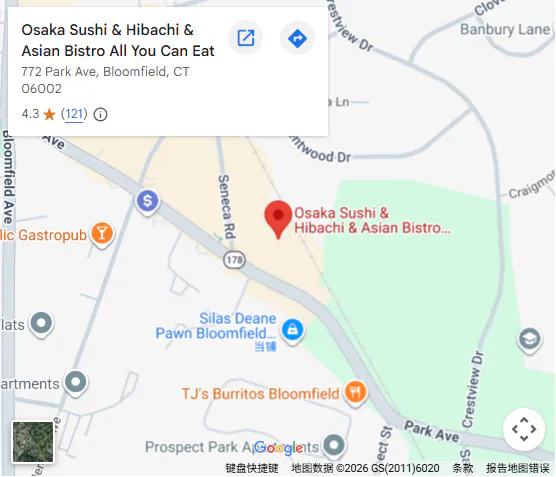 Location, 772 Park Ave, Bloomfield, CT 06002